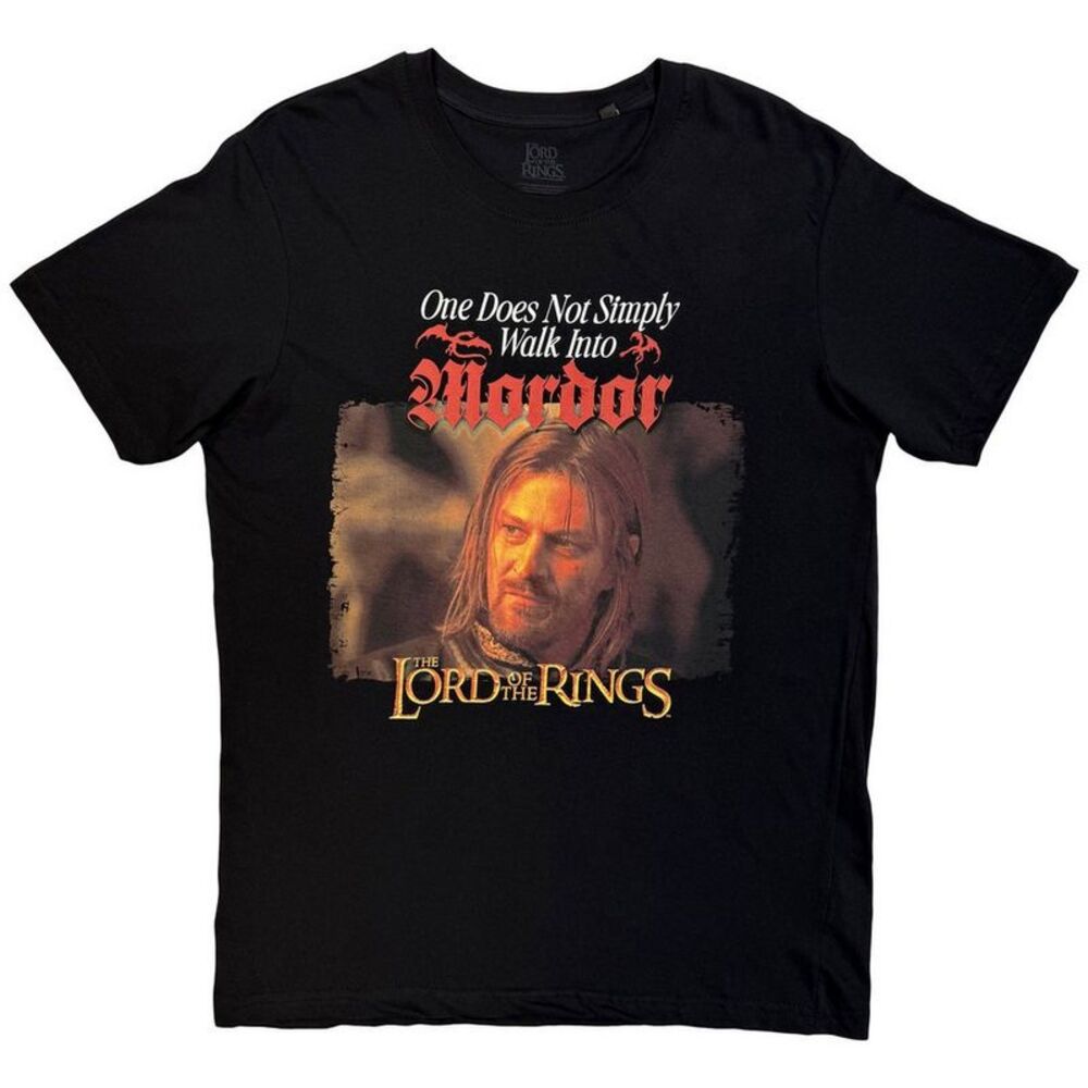 The Lord Of The Rings Unisex Adult Mordor Medieval T-Shirt / Black